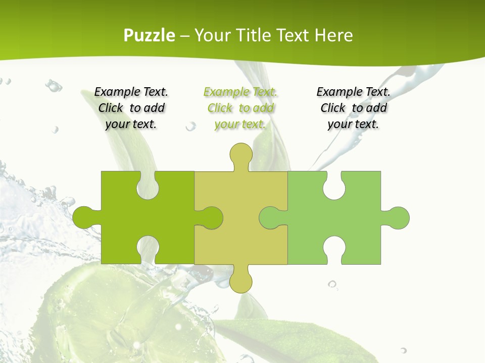 Liquid Citrus Lifestyle PowerPoint Template