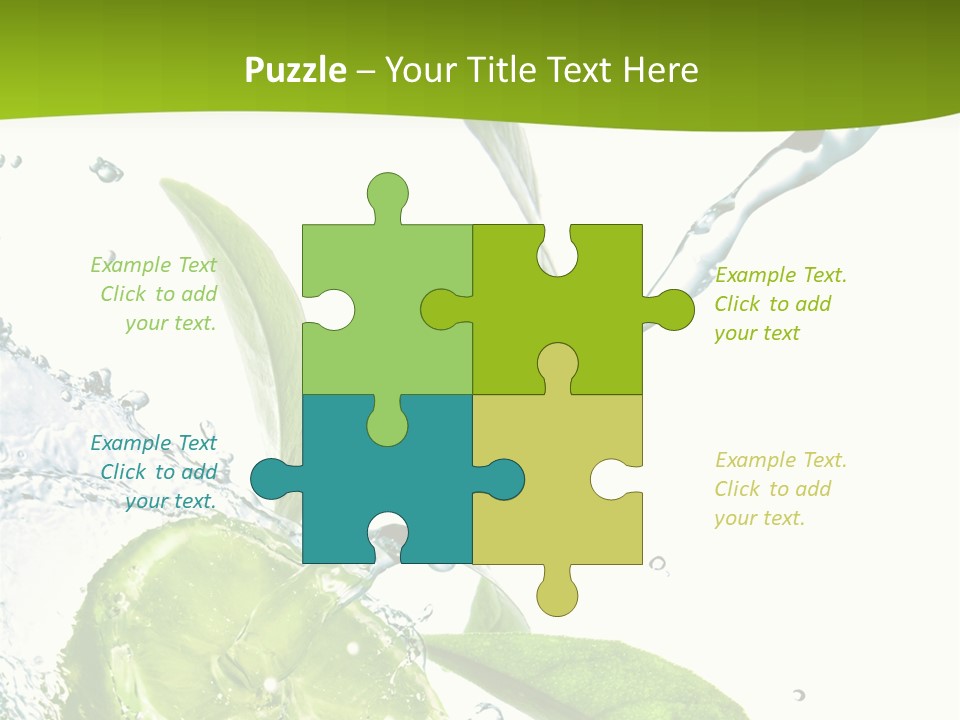 Liquid Citrus Lifestyle PowerPoint Template