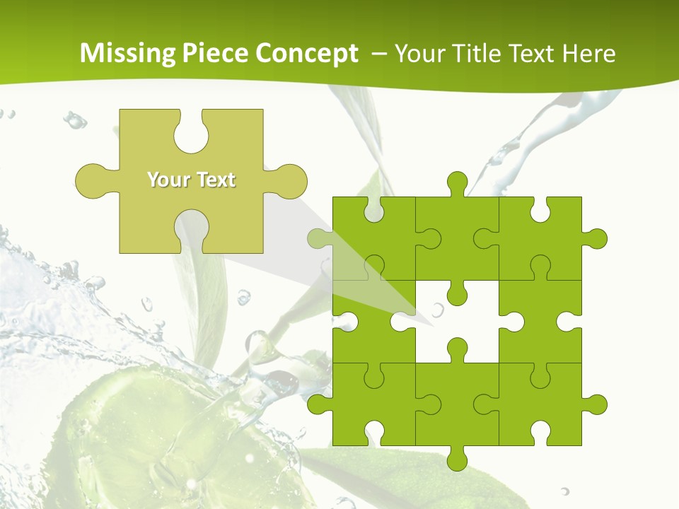 Liquid Citrus Lifestyle PowerPoint Template