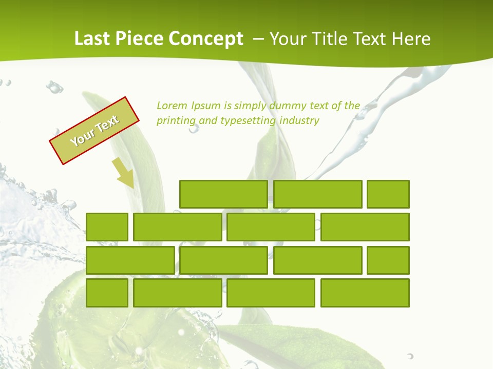 Liquid Citrus Lifestyle PowerPoint Template