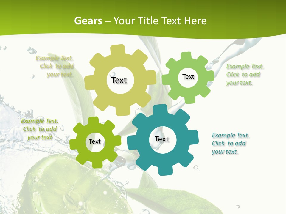 Liquid Citrus Lifestyle PowerPoint Template