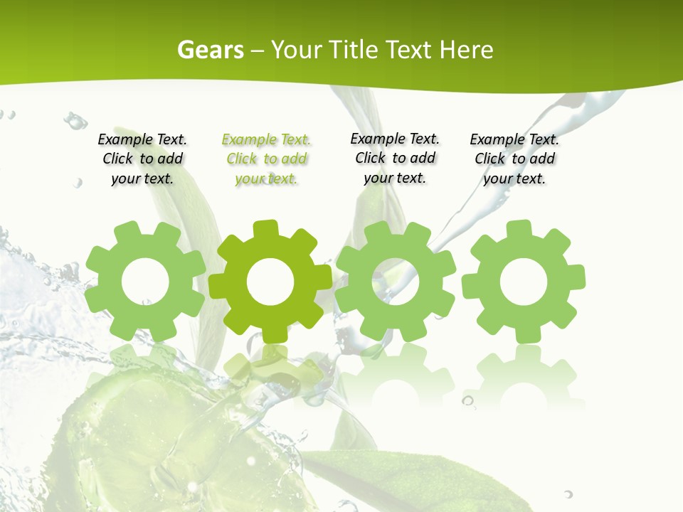 Liquid Citrus Lifestyle PowerPoint Template