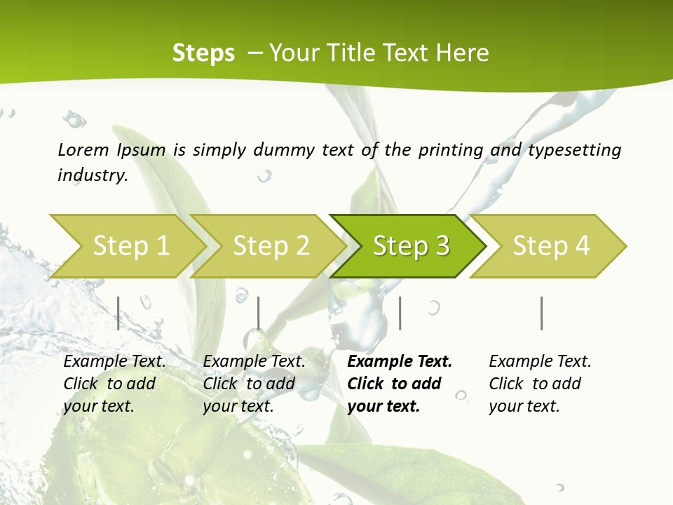 Liquid Citrus Lifestyle PowerPoint Template