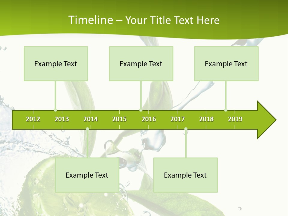 Liquid Citrus Lifestyle PowerPoint Template