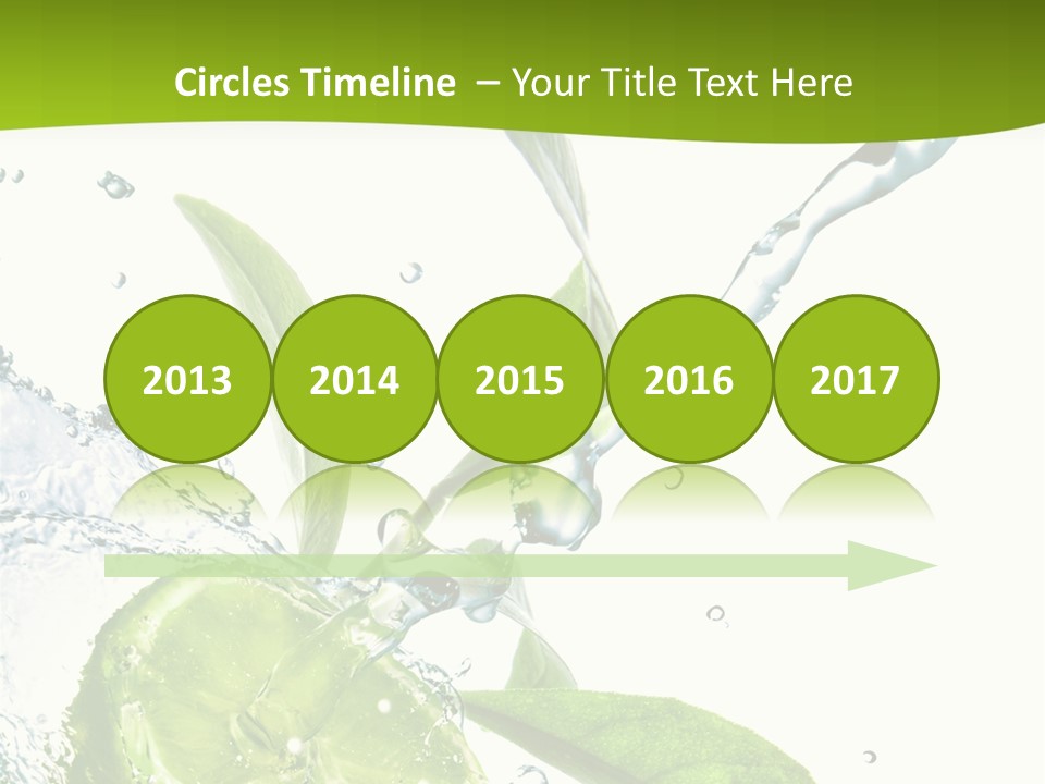 Liquid Citrus Lifestyle PowerPoint Template