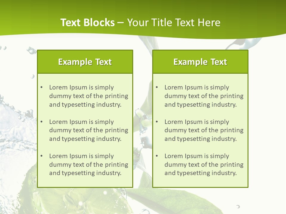 Liquid Citrus Lifestyle PowerPoint Template
