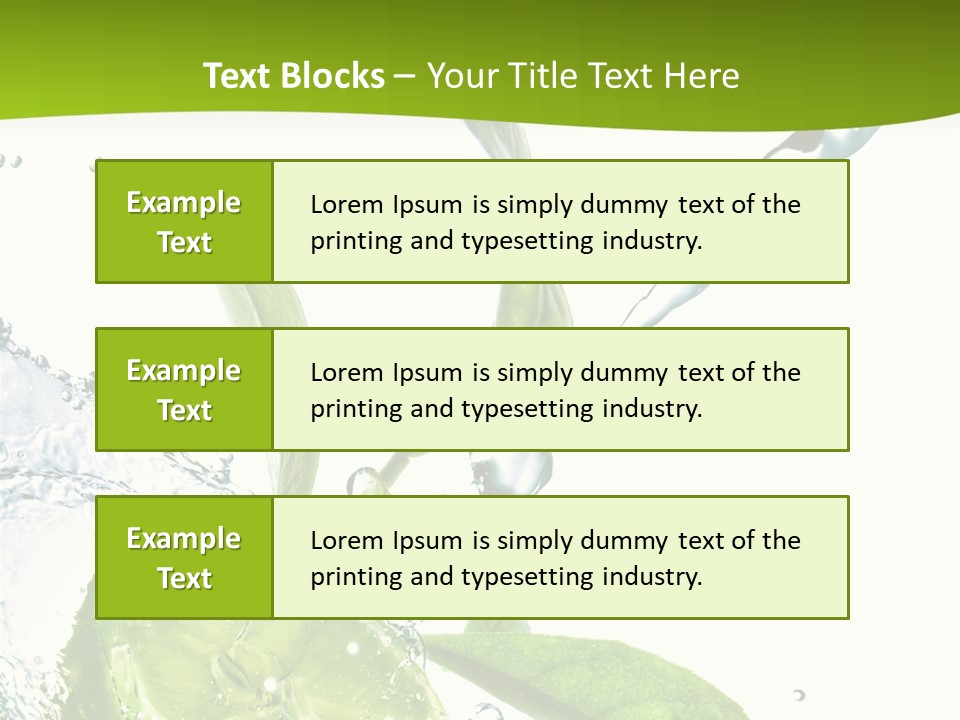 Liquid Citrus Lifestyle PowerPoint Template