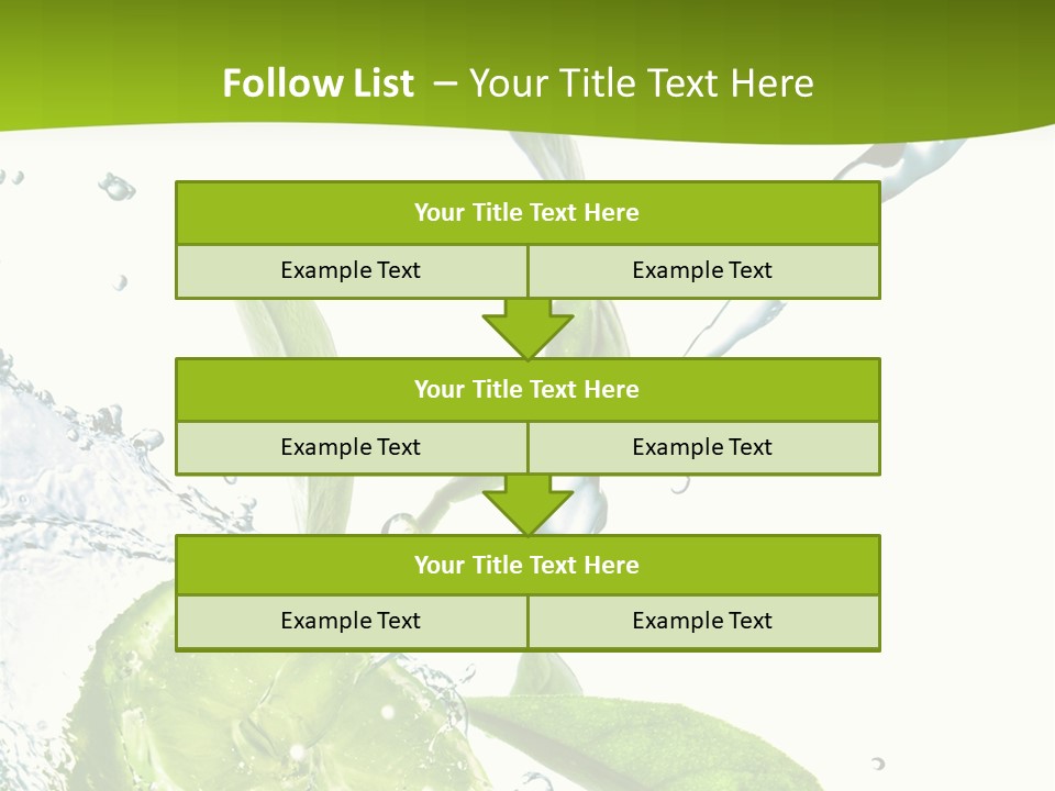 Liquid Citrus Lifestyle PowerPoint Template