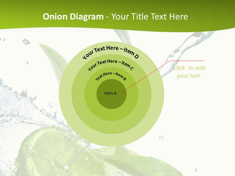 Liquid Citrus Lifestyle PowerPoint Template