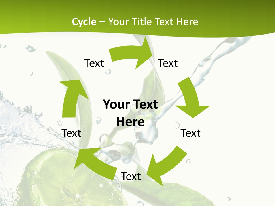 Liquid Citrus Lifestyle PowerPoint Template