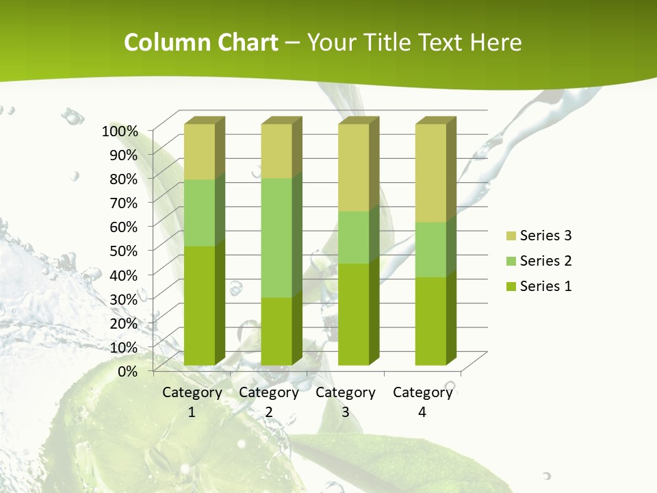 Liquid Citrus Lifestyle PowerPoint Template