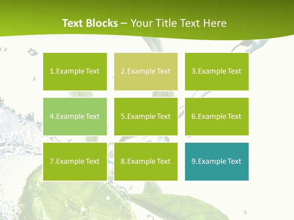Liquid Citrus Lifestyle PowerPoint Template
