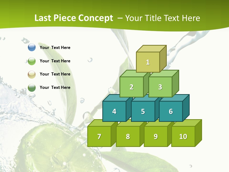 Liquid Citrus Lifestyle PowerPoint Template