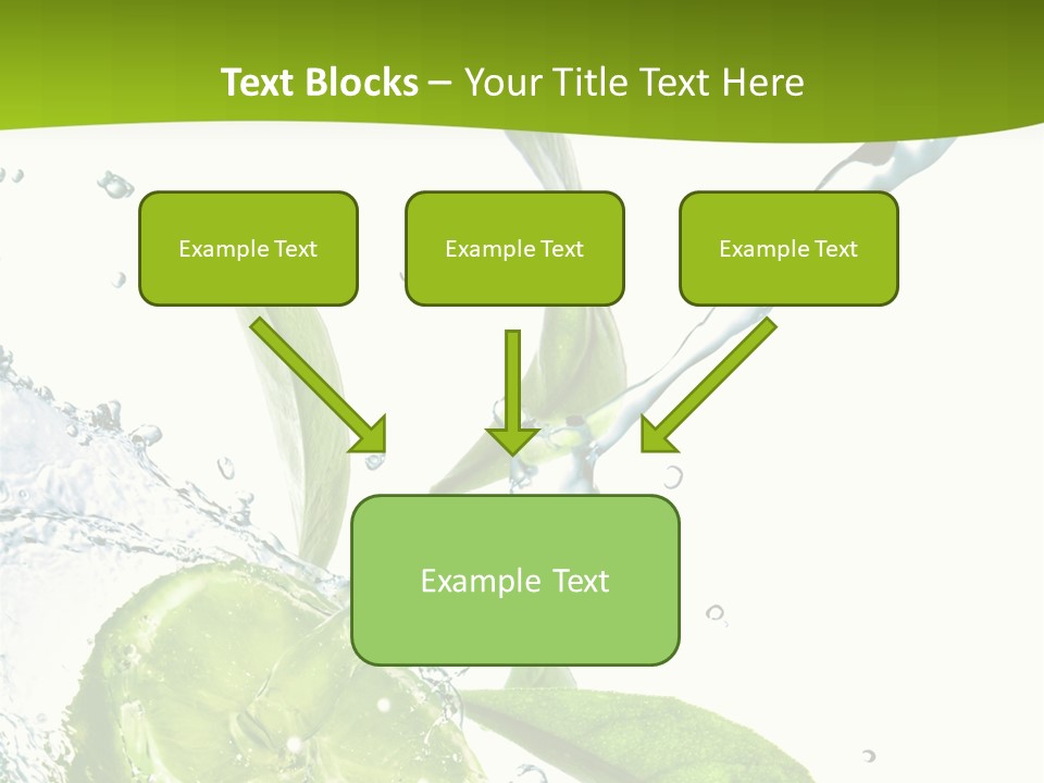 Liquid Citrus Lifestyle PowerPoint Template