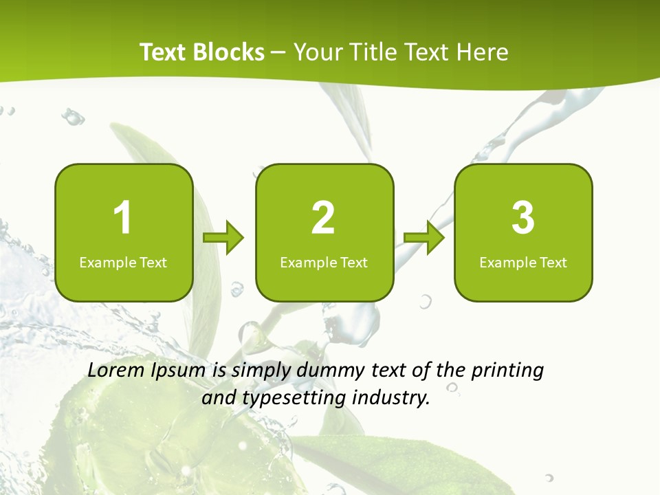 Liquid Citrus Lifestyle PowerPoint Template