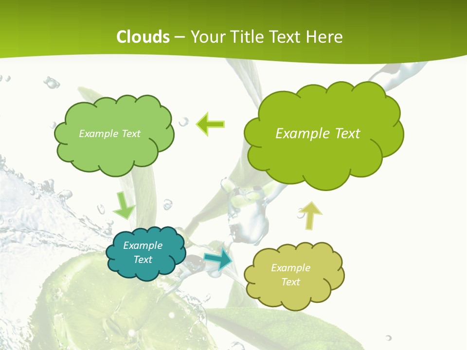 Liquid Citrus Lifestyle PowerPoint Template