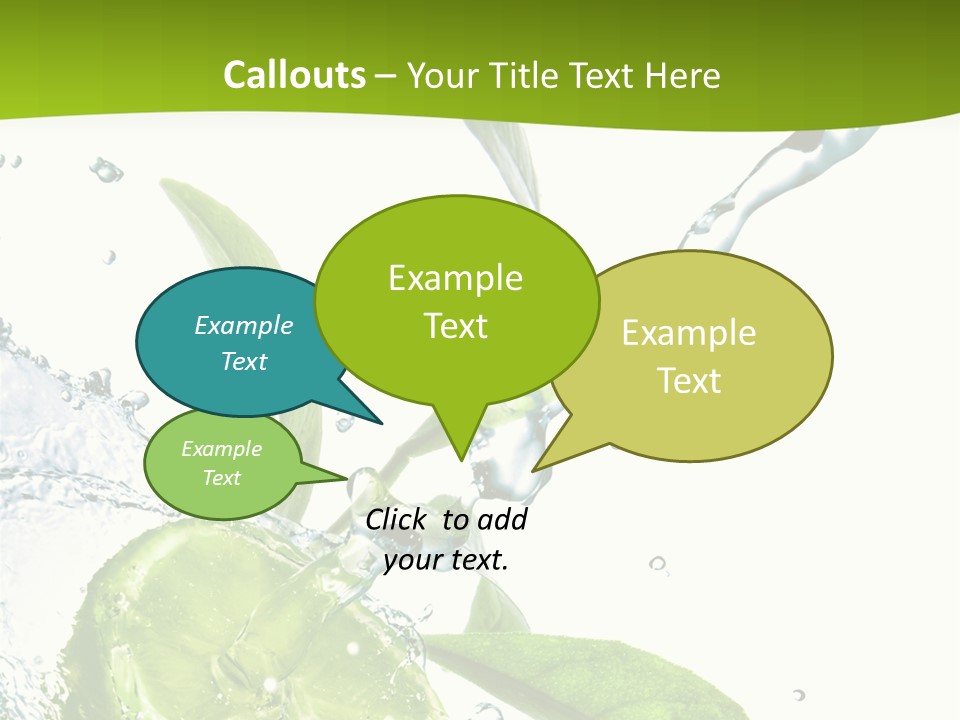 Liquid Citrus Lifestyle PowerPoint Template