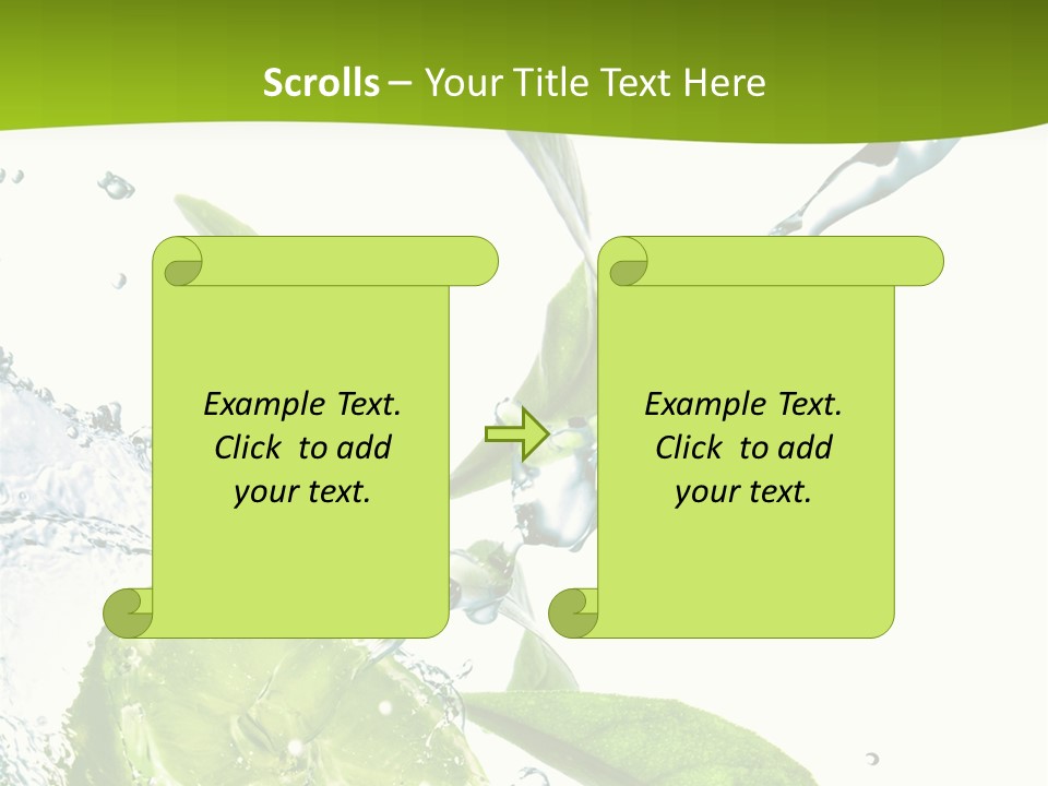 Liquid Citrus Lifestyle PowerPoint Template