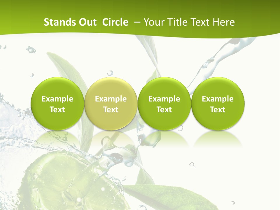 Liquid Citrus Lifestyle PowerPoint Template