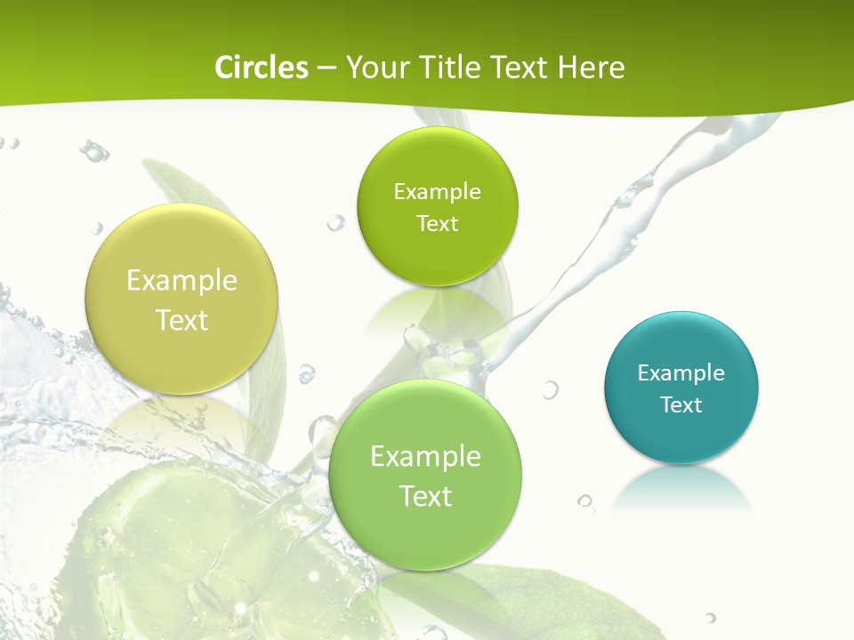 Liquid Citrus Lifestyle PowerPoint Template