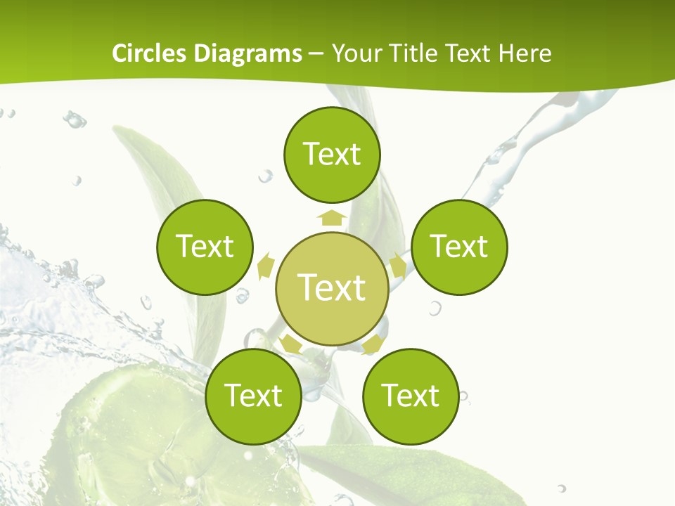 Liquid Citrus Lifestyle PowerPoint Template