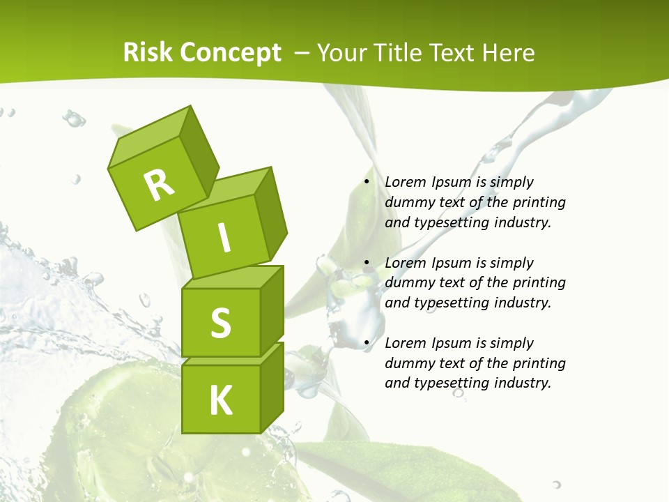 Liquid Citrus Lifestyle PowerPoint Template