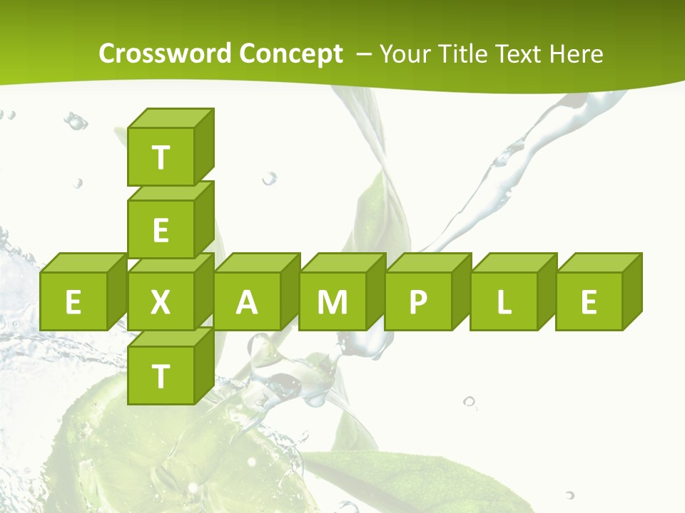 Liquid Citrus Lifestyle PowerPoint Template