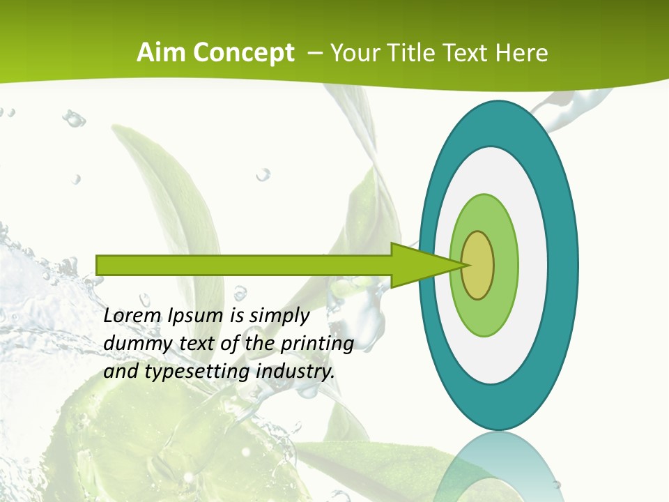 Liquid Citrus Lifestyle PowerPoint Template