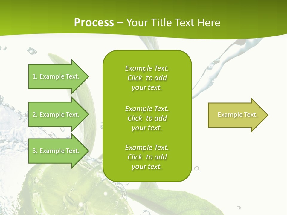 Liquid Citrus Lifestyle PowerPoint Template