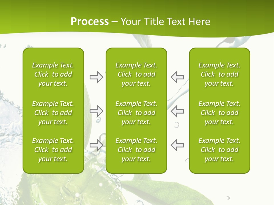 Liquid Citrus Lifestyle PowerPoint Template