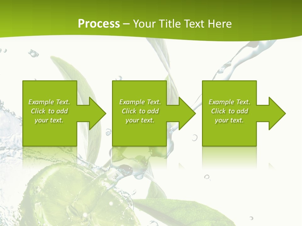 Liquid Citrus Lifestyle PowerPoint Template