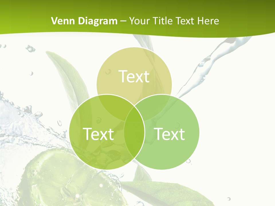 Liquid Citrus Lifestyle PowerPoint Template