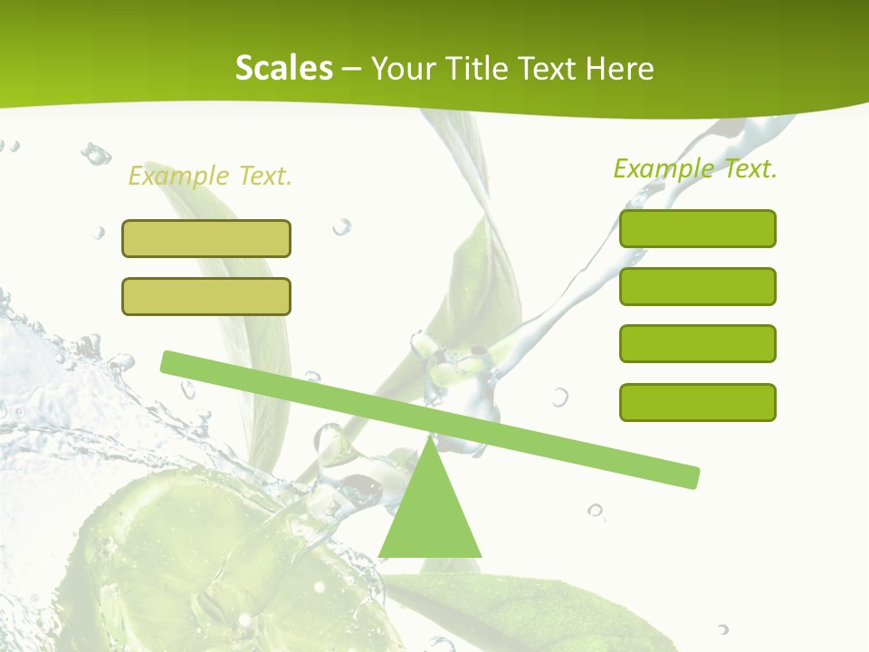 Liquid Citrus Lifestyle PowerPoint Template