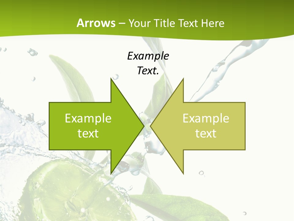 Liquid Citrus Lifestyle PowerPoint Template