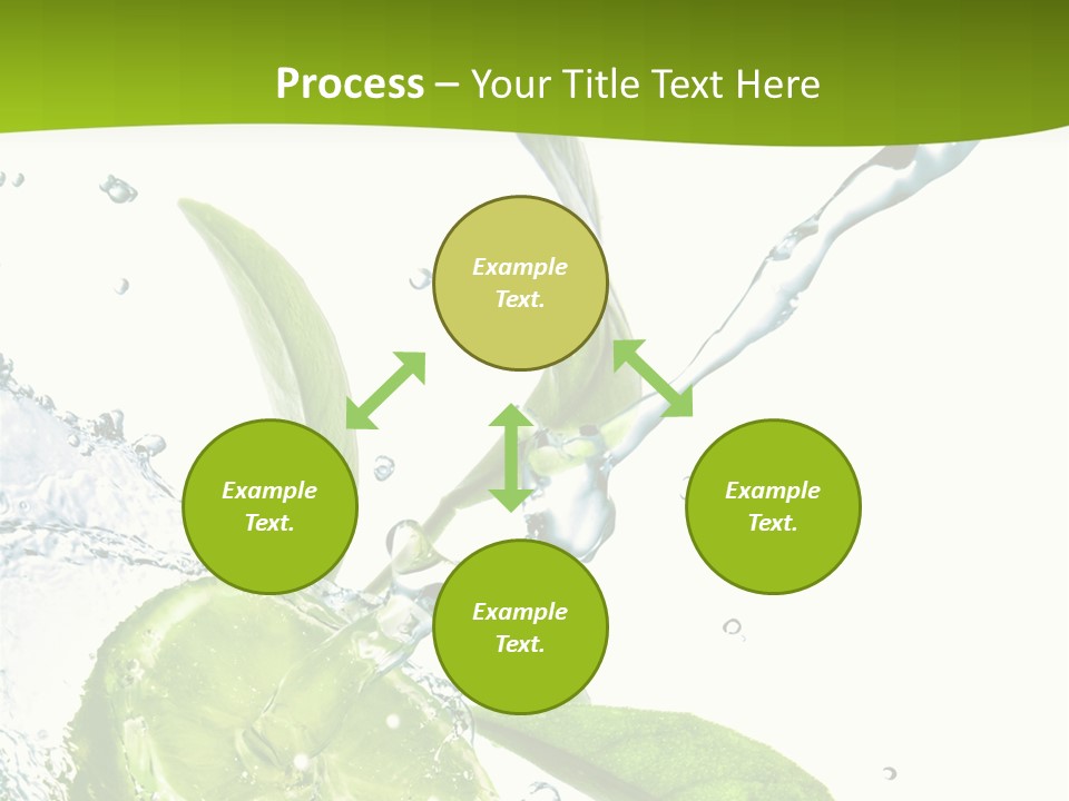 Liquid Citrus Lifestyle PowerPoint Template