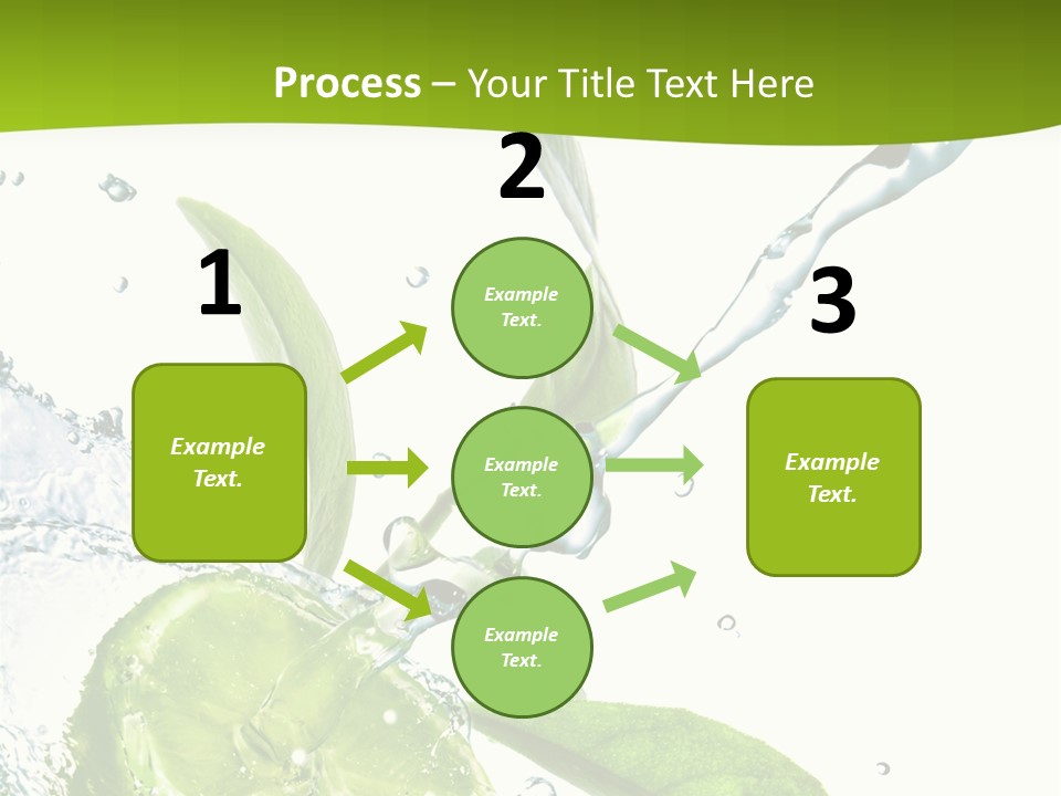 Liquid Citrus Lifestyle PowerPoint Template