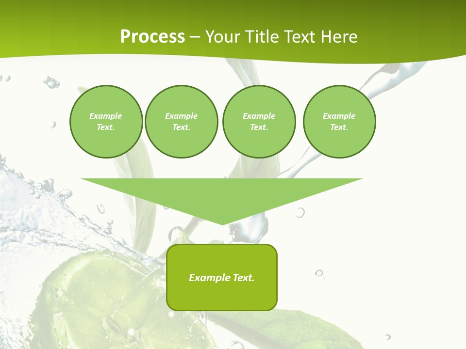 Liquid Citrus Lifestyle PowerPoint Template