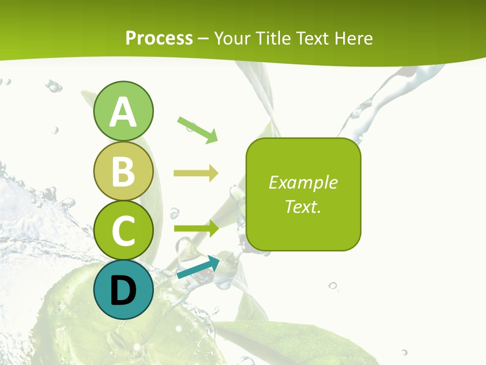 Liquid Citrus Lifestyle PowerPoint Template