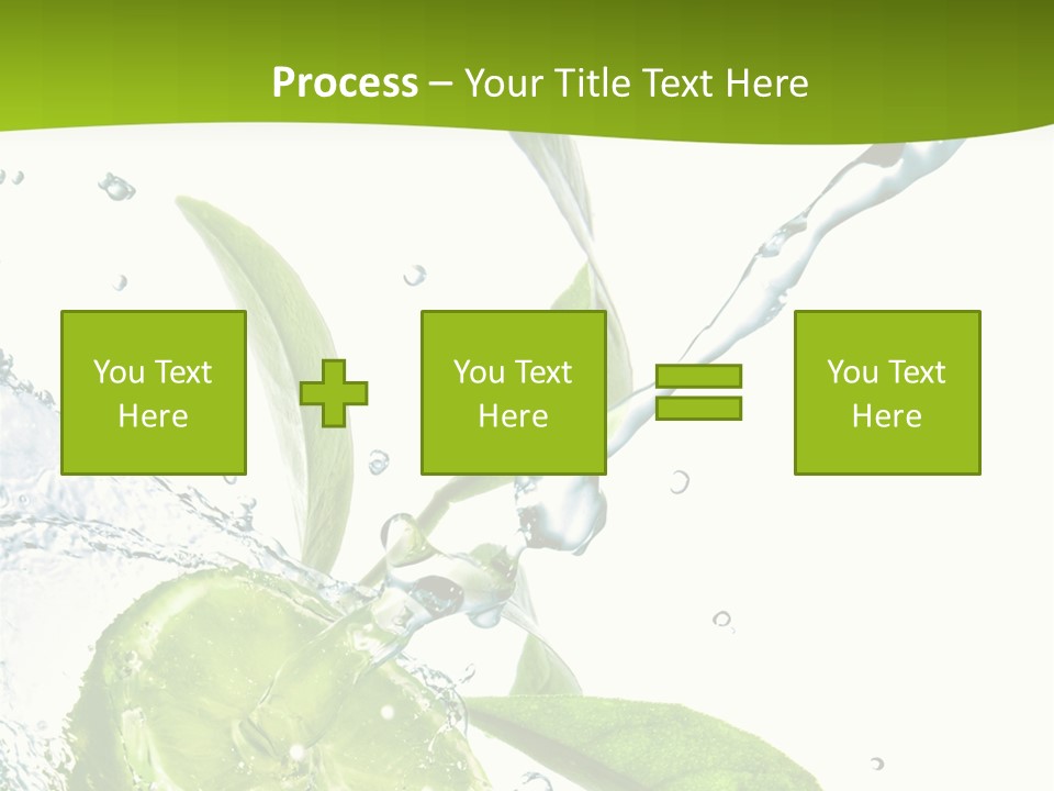 Liquid Citrus Lifestyle PowerPoint Template