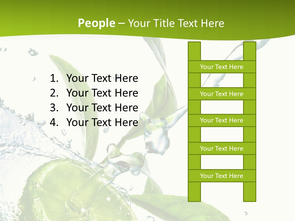 Liquid Citrus Lifestyle PowerPoint Template