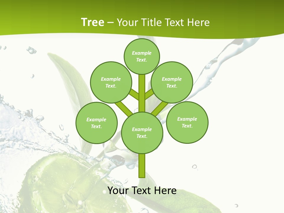 Liquid Citrus Lifestyle PowerPoint Template