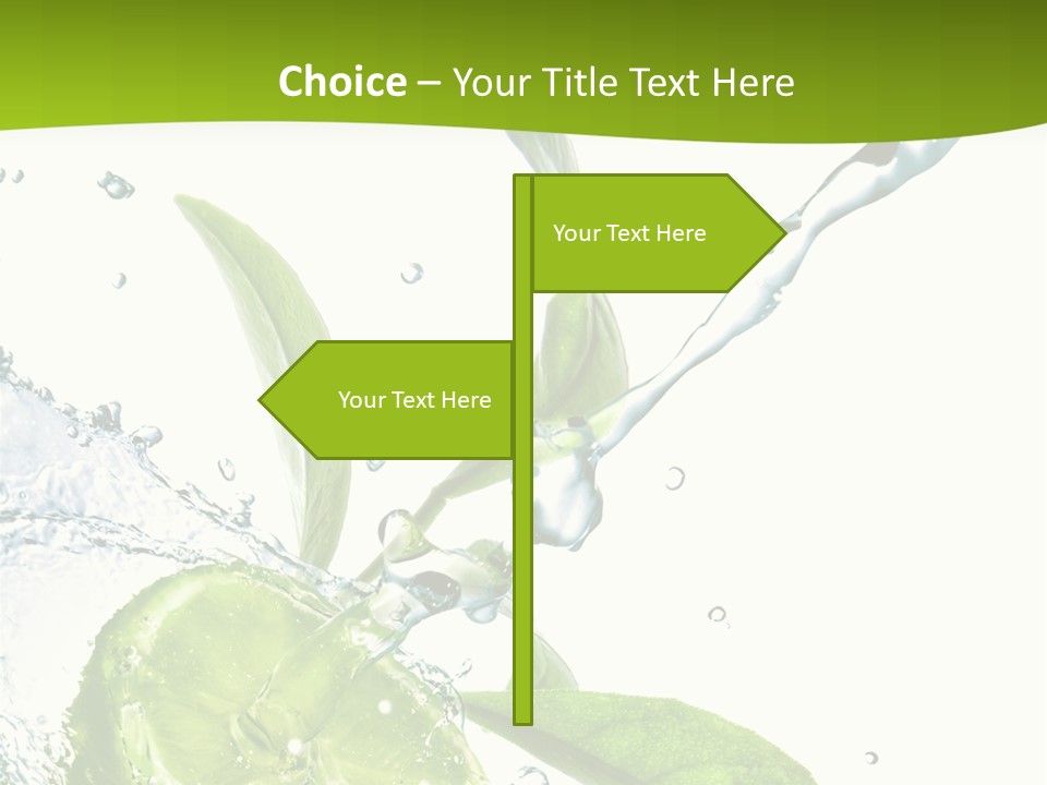 Liquid Citrus Lifestyle PowerPoint Template