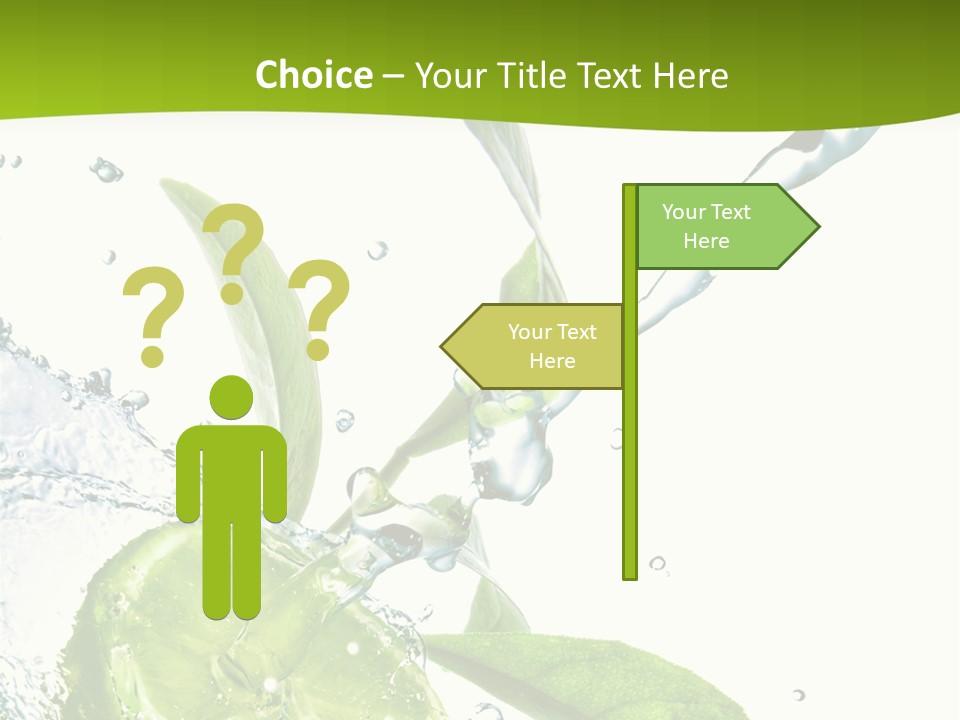 Liquid Citrus Lifestyle PowerPoint Template