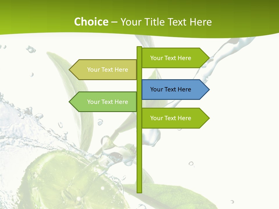 Liquid Citrus Lifestyle PowerPoint Template