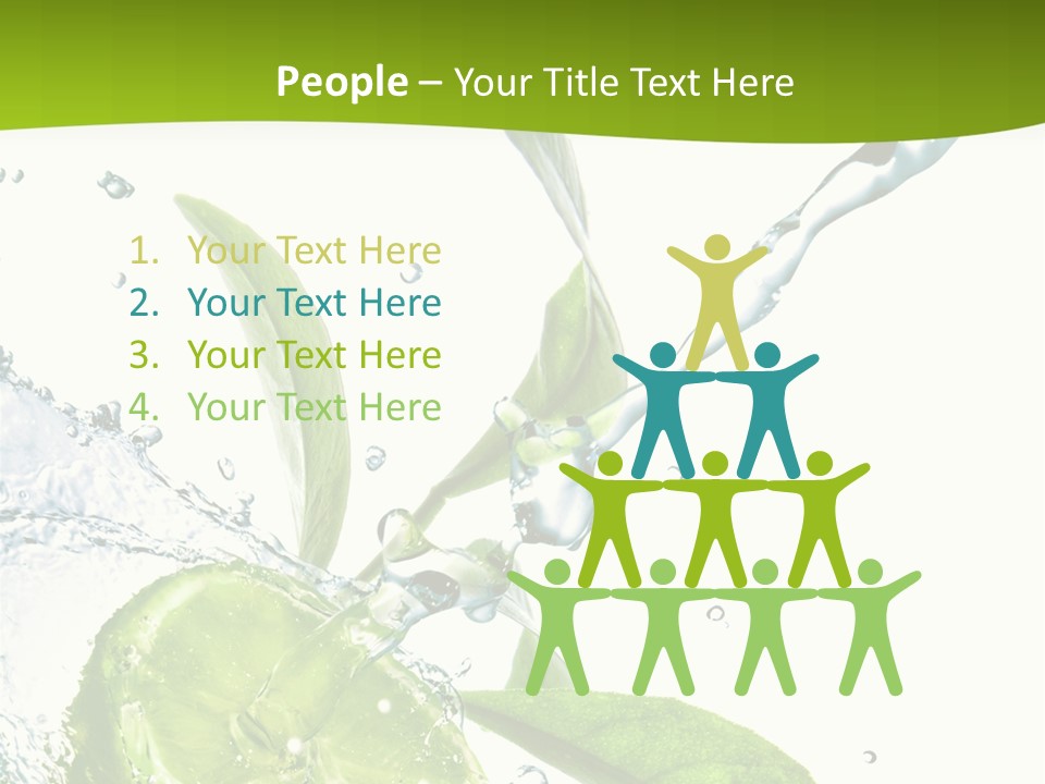 Liquid Citrus Lifestyle PowerPoint Template