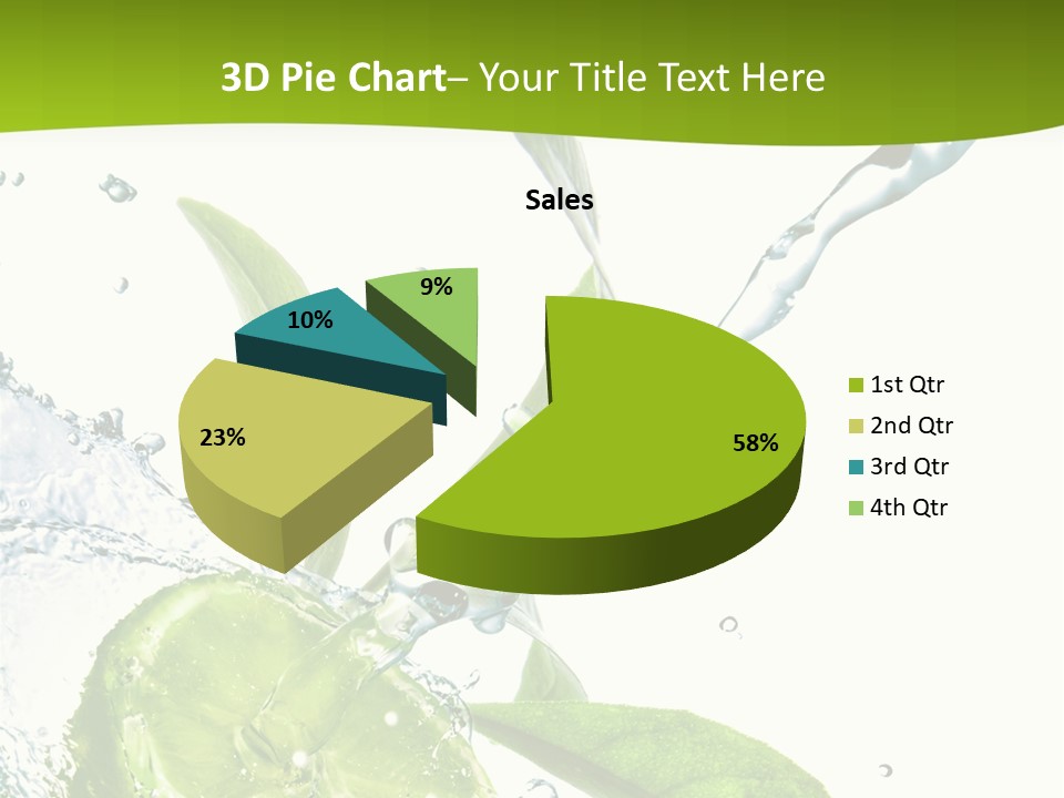 Liquid Citrus Lifestyle PowerPoint Template