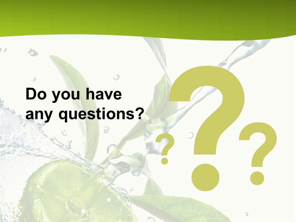 Liquid Citrus Lifestyle PowerPoint Template