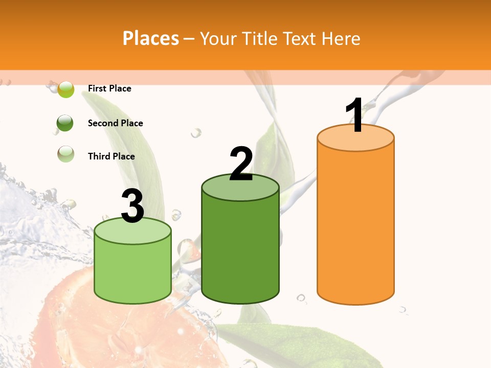 Isolated Fruit Slice PowerPoint Template