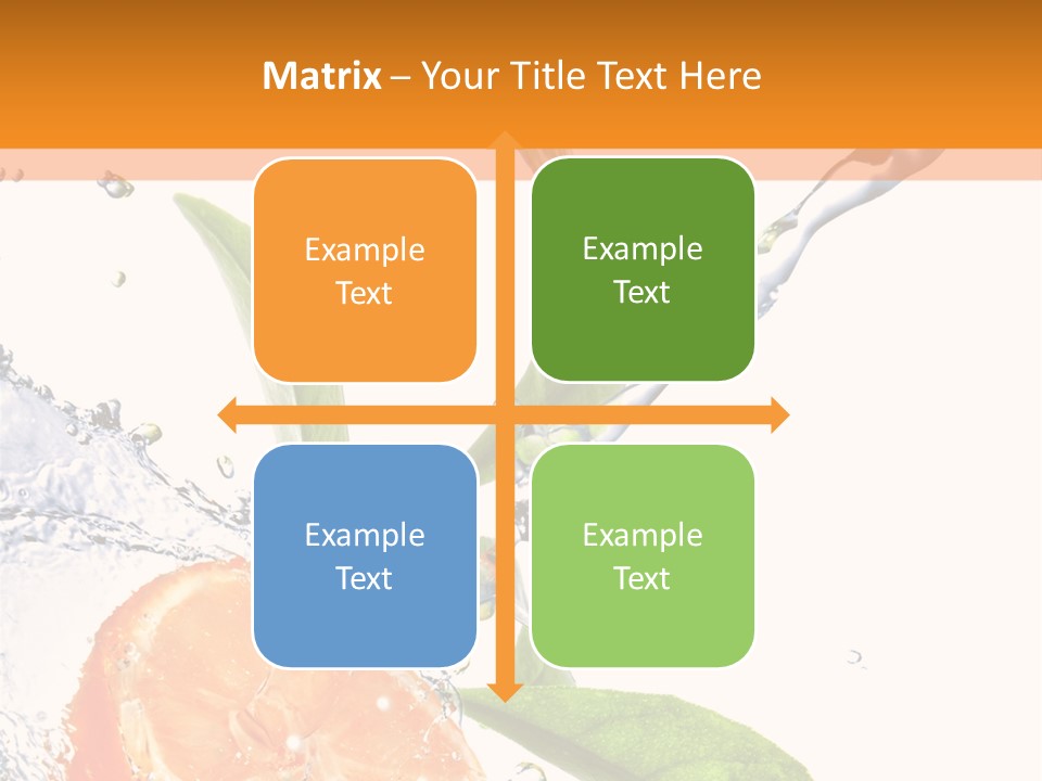 Isolated Fruit Slice PowerPoint Template