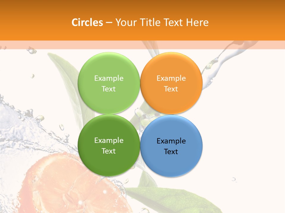 Isolated Fruit Slice PowerPoint Template